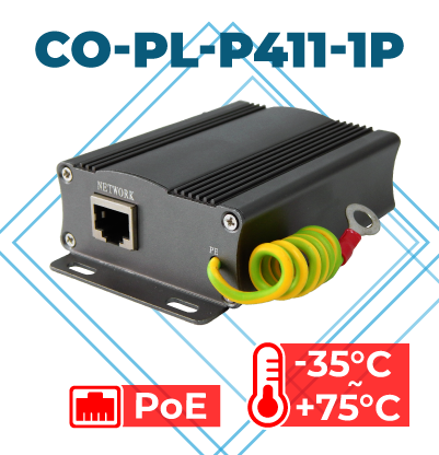 картинка Грозозащита витой пары RJ45 CO-PL-P411-1P